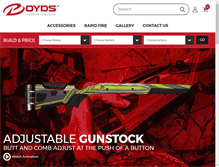 Tablet Screenshot of boydsgunstocks.com